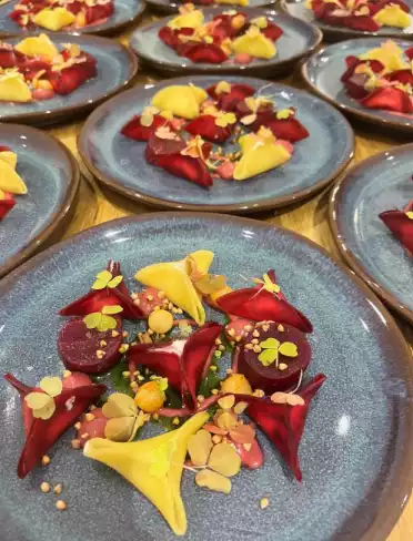 entrée végétarienne du chef à domicile théo novelli