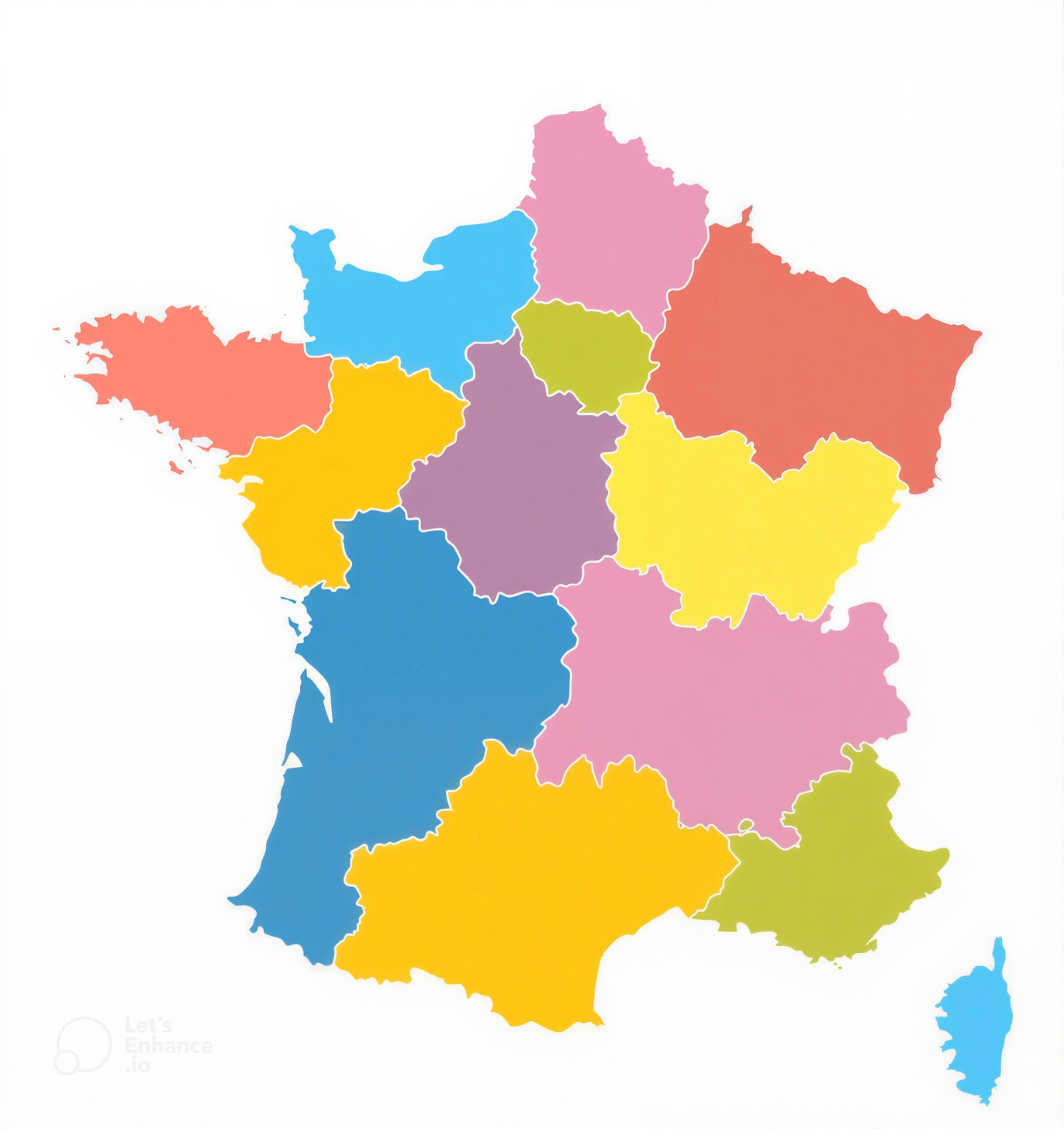carte de France des chefs privés