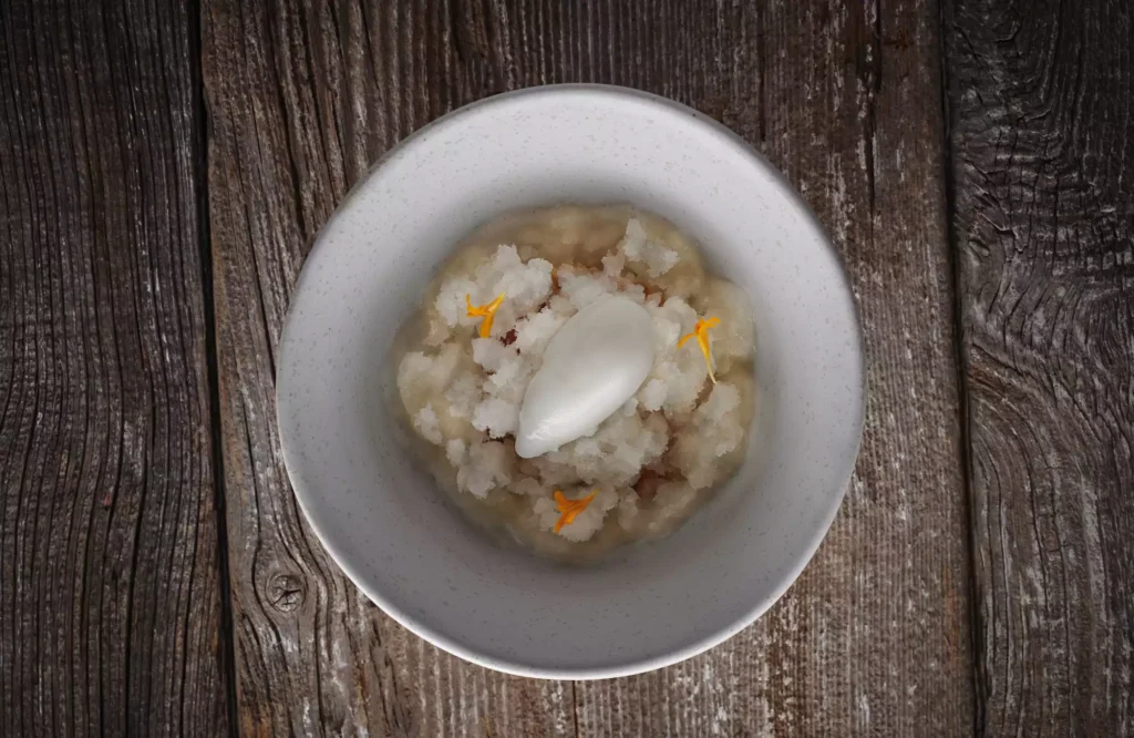 création glacée par le chef gustave migdal