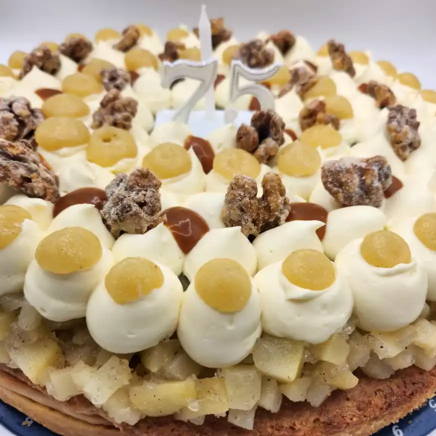 Entremets au chocolat et praliné du chef Thomas Lecouturier