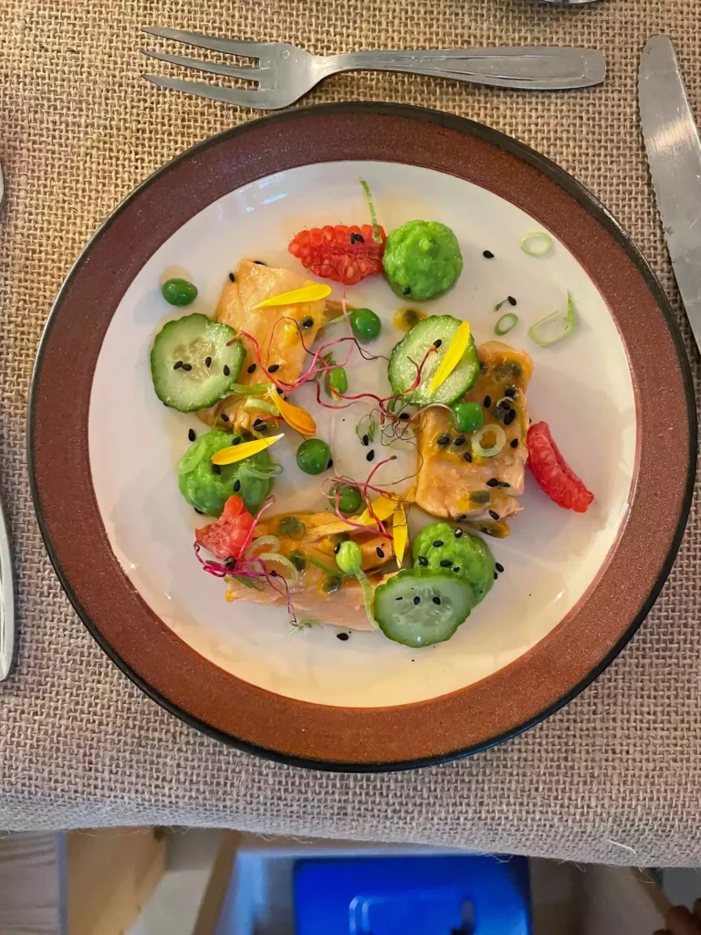 entrée rafraichissante cuisinée par le chef ryad