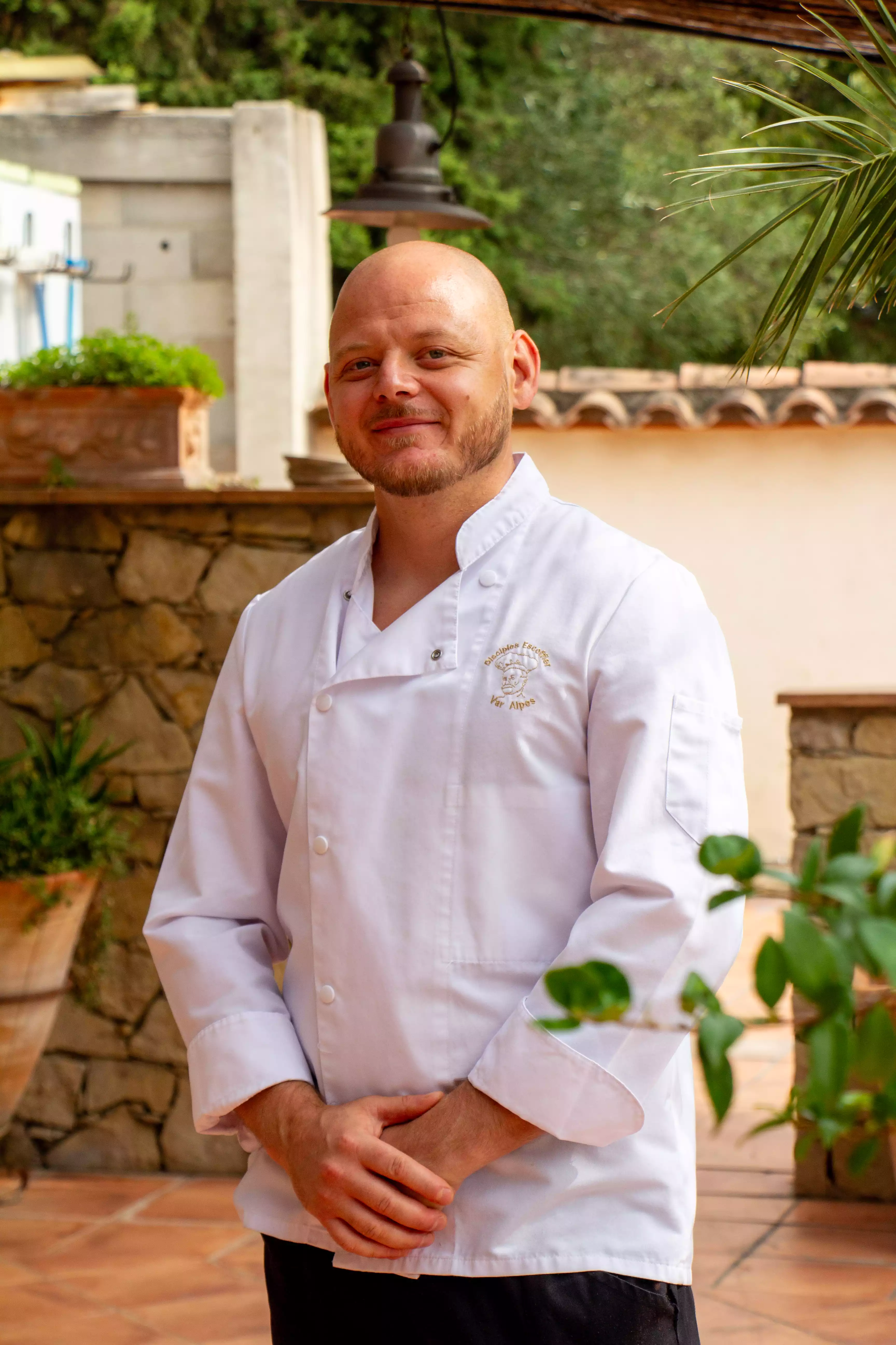 Portrait of private chef Yannis Couros