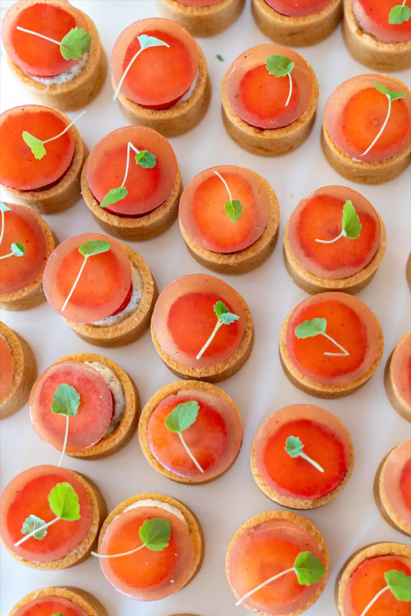 smoked salmon canapés for a home reception