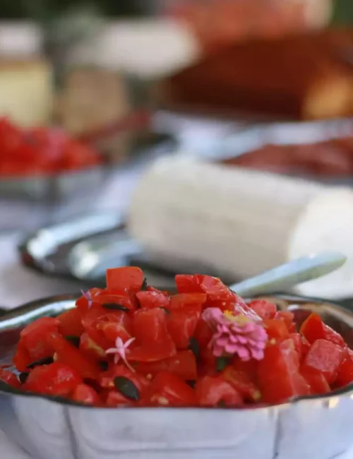 buffet réalisé par la cheffe à domicile marion laumonier