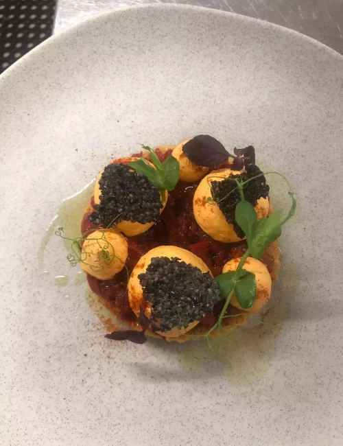 plat réalisé lors d'une prestation à domicile par lionel wrazen