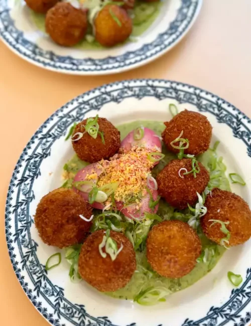 entrée réalisé par la cheffe privé anastasia loretto