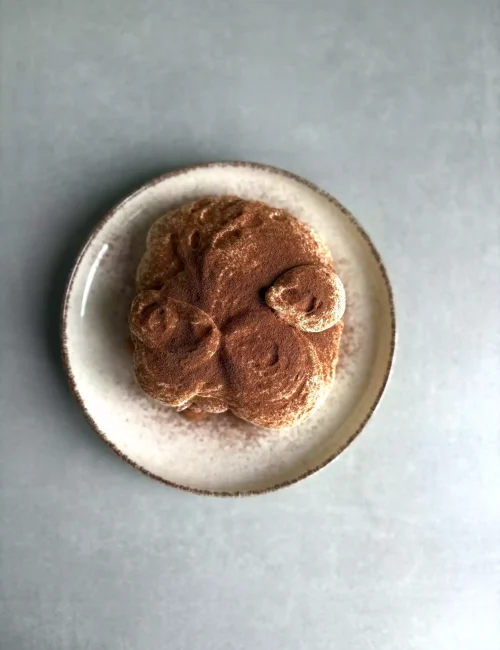 dessert dans l'esprit d'un tiramisu, par le chef thomas stresmdoerfer