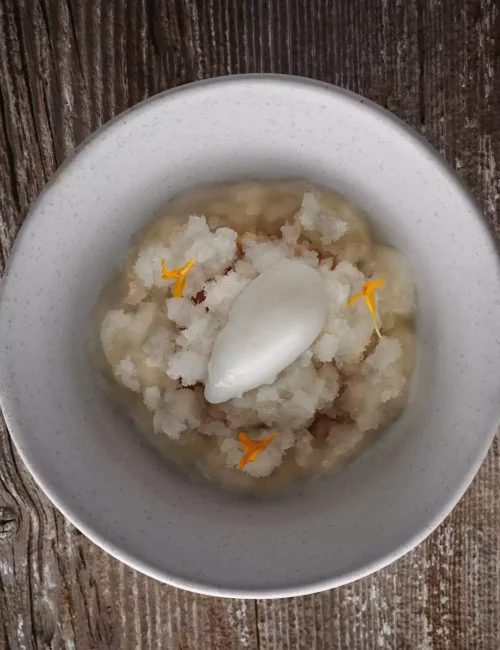 création glacée par le chef gustave migdal