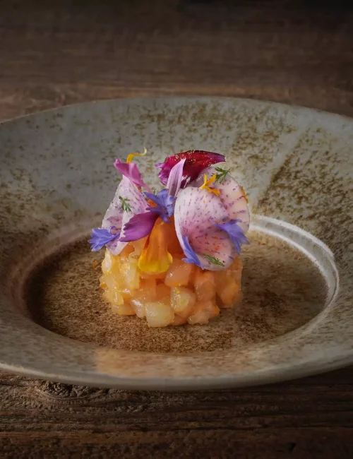 entrée au poisson confectionnée par le chef gustave migdal