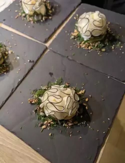 création autour du radis noir du chef à domicile gautier wonner