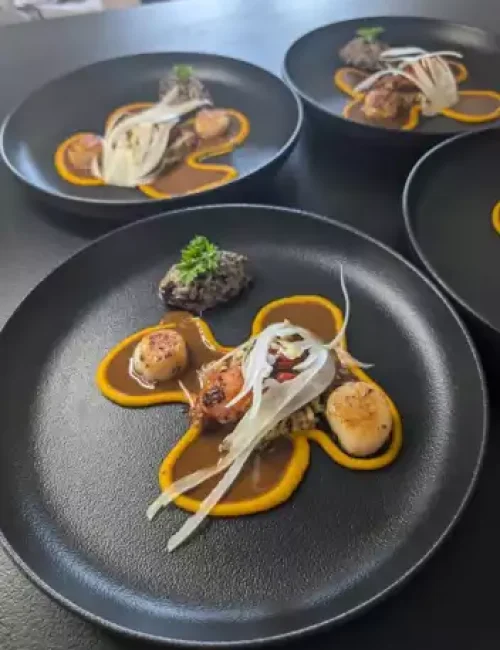 photo d'une prestation en cuisine du chef gautier wonner