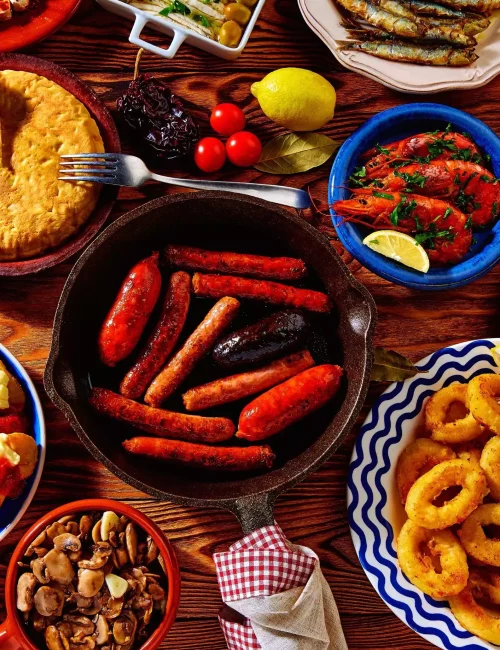 tapas espagnoles faisant partie de l'univers culinaire de la cheffe privé rebeca corrionnero