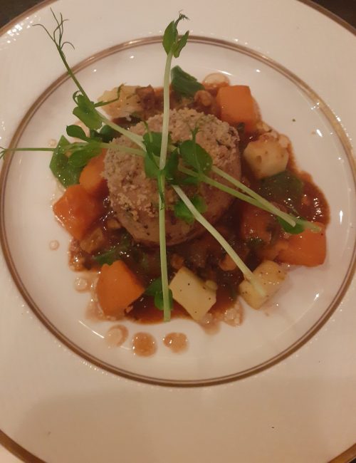 pavé de veau en croute d'herbes